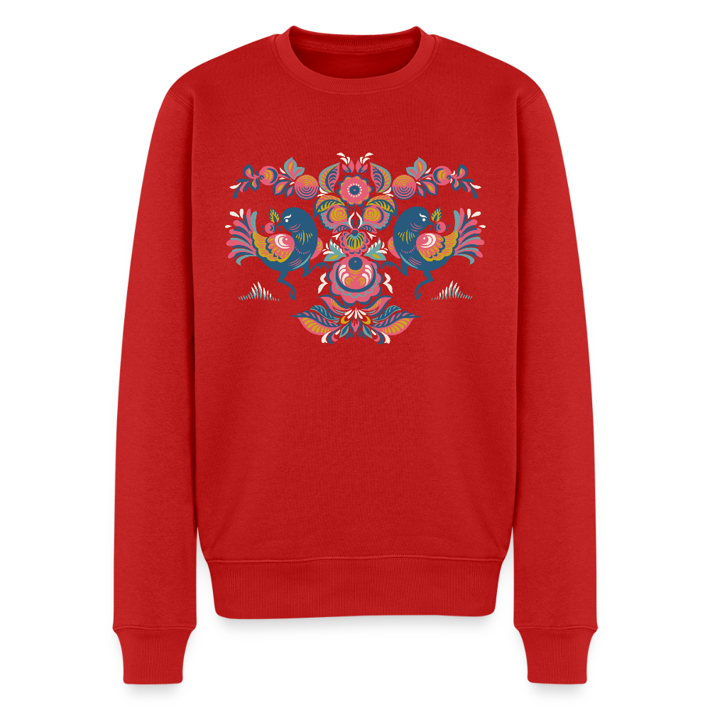 Mannen premium sweater - rood