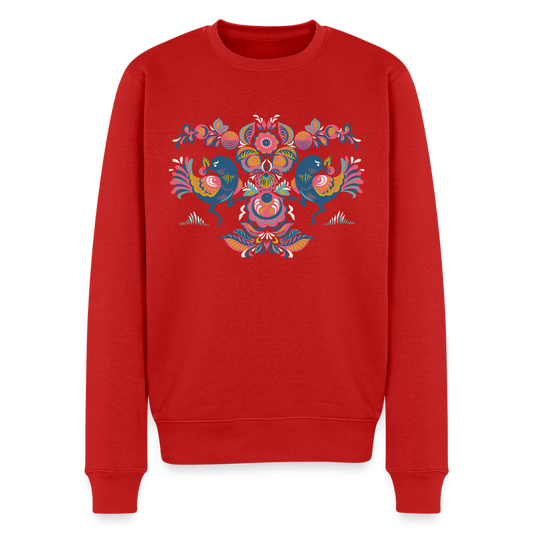 Mannen premium sweater - rood