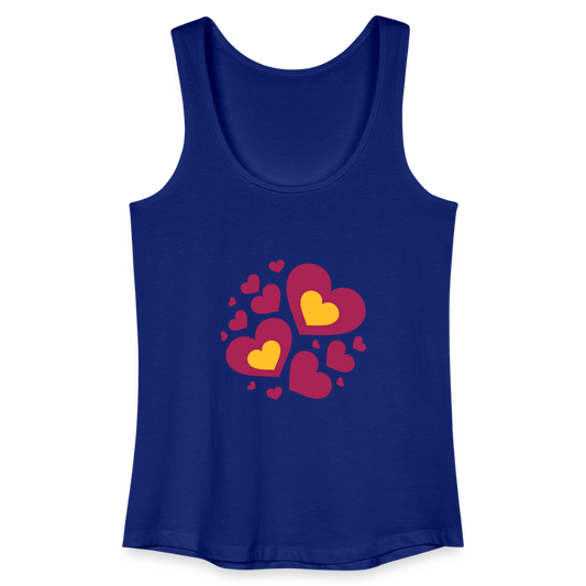 Vrouwen bio tanktop - koningsblauw