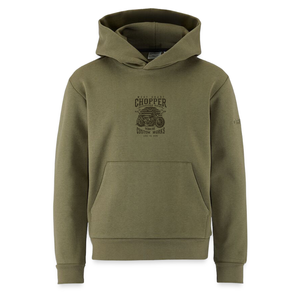 CRAFT Community 2.0 tieners hoodie - mosgroen
