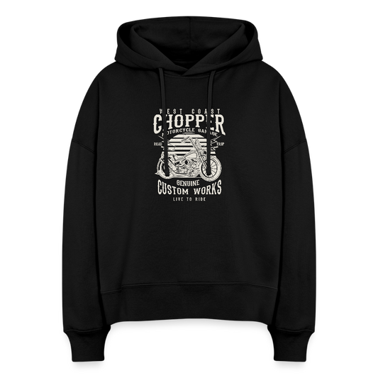 Stanley/Stella Vrouwen boxy bio hoodie Nora - zwart