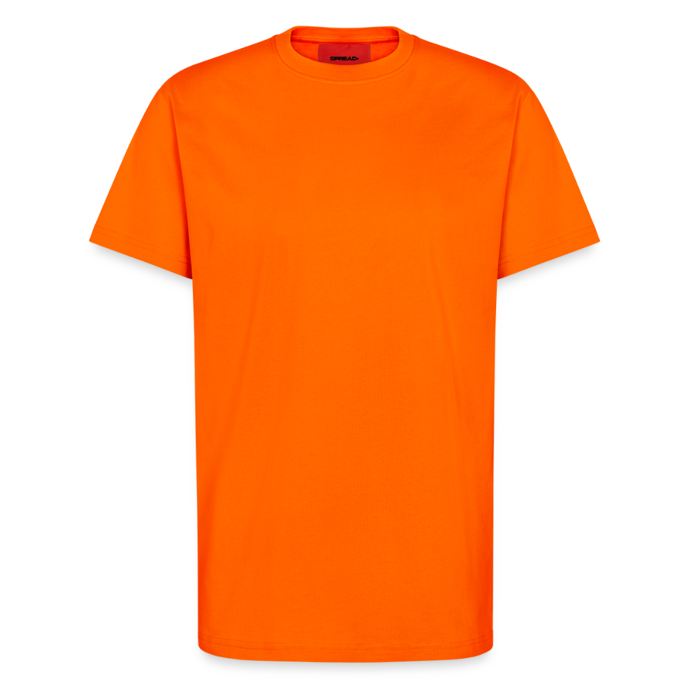 Organic relaxed T-shirt made in EU - SUNSET ORANGE
