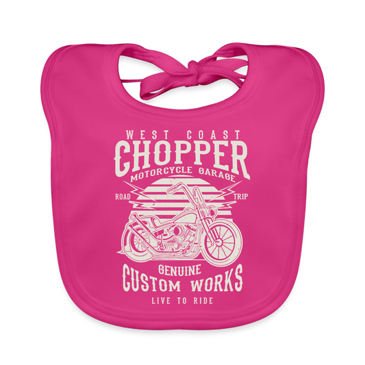 Bio-slabbetje voor baby's - fuchsia