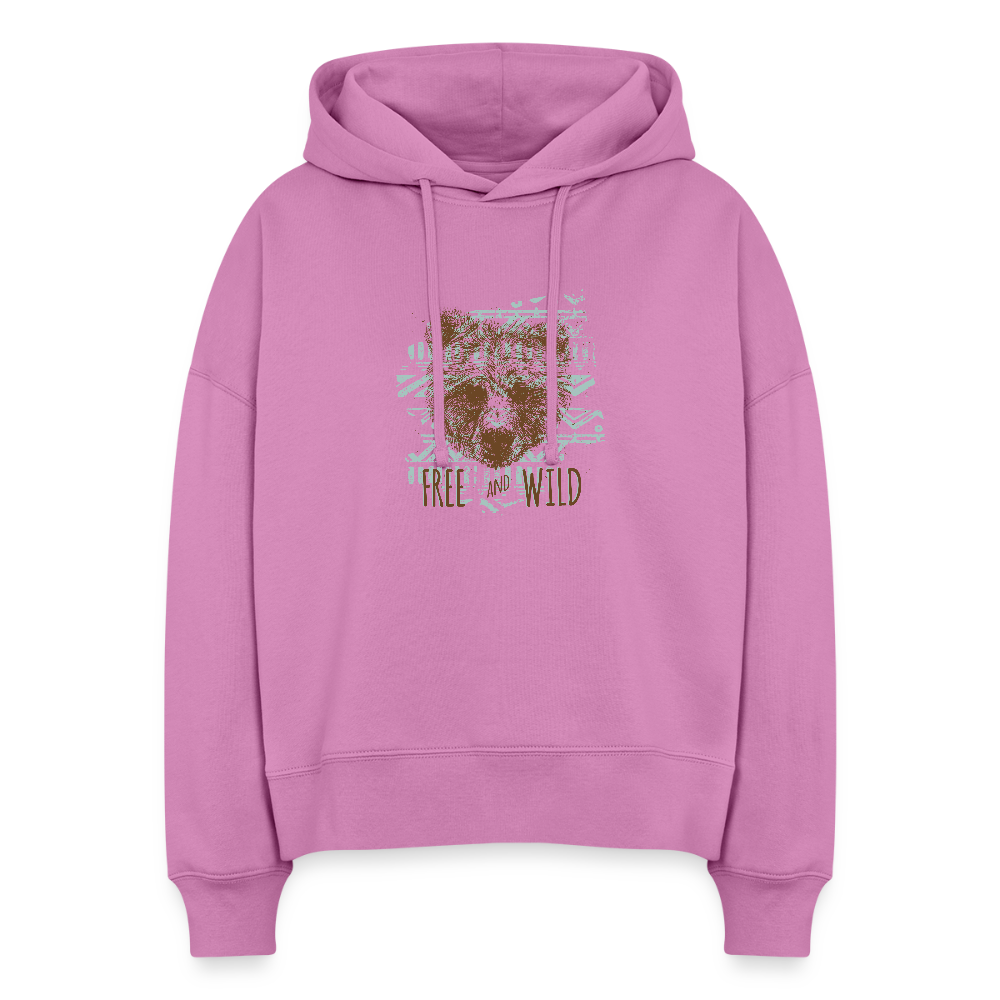 Stanley/Stella Vrouwen boxy bio hoodie Nora - Roze