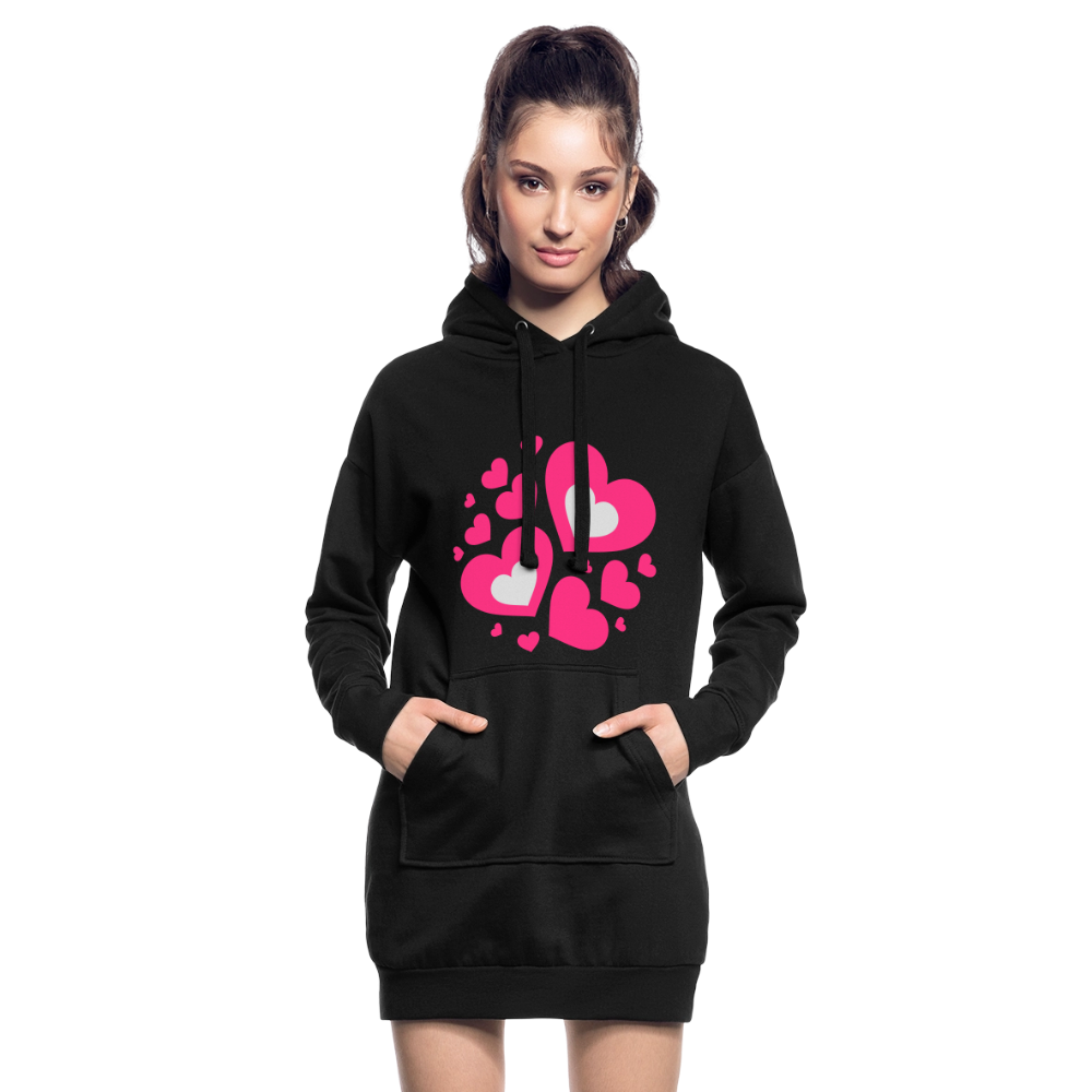 Hoodiejurk - zwart