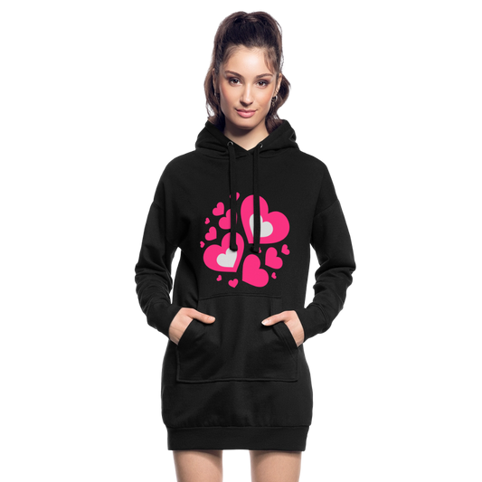Hoodiejurk - zwart