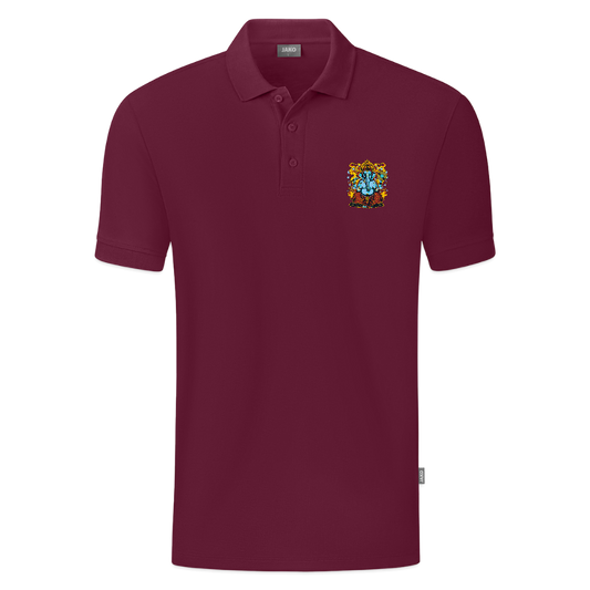 JAKO Mannen Polo Organic - wijnrood