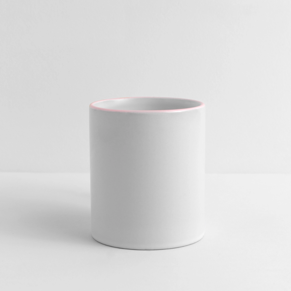 Mok tweekleurig - wit/roze