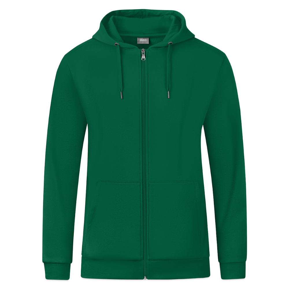 JAKO Ziphoodie Organic - kelly groen