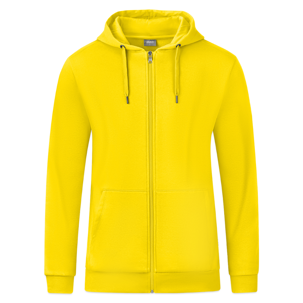 JAKO Ziphoodie Organic - geel