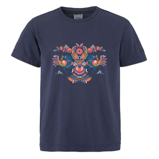 CRAFT Community 2.0 tieners T-shirt - dark navy