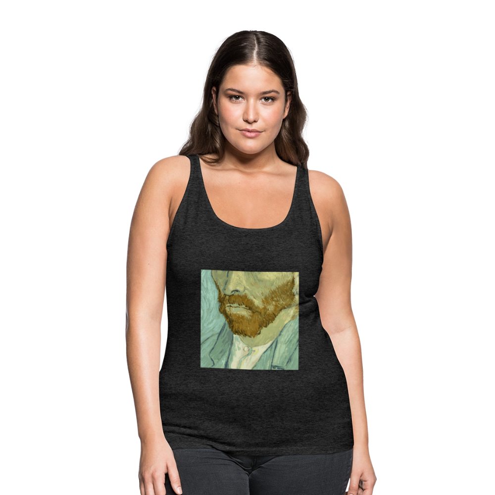 Vrouwen Premium tank top - houtskool