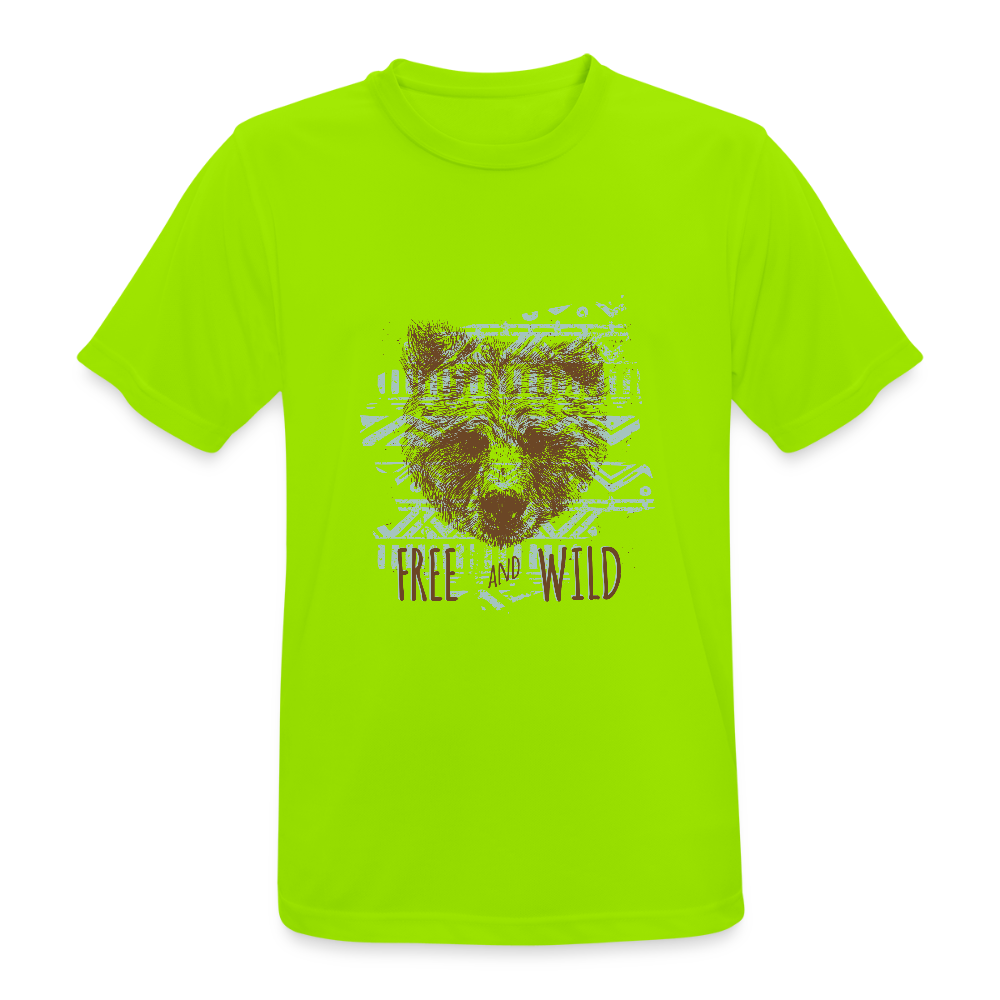 Mannen T-shirt ademend actief - neongroen