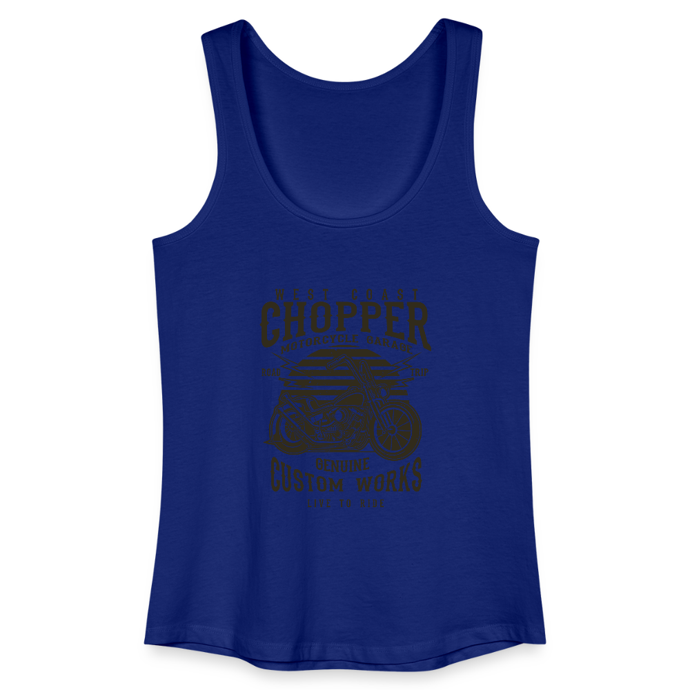 Vrouwen bio tanktop - koningsblauw
