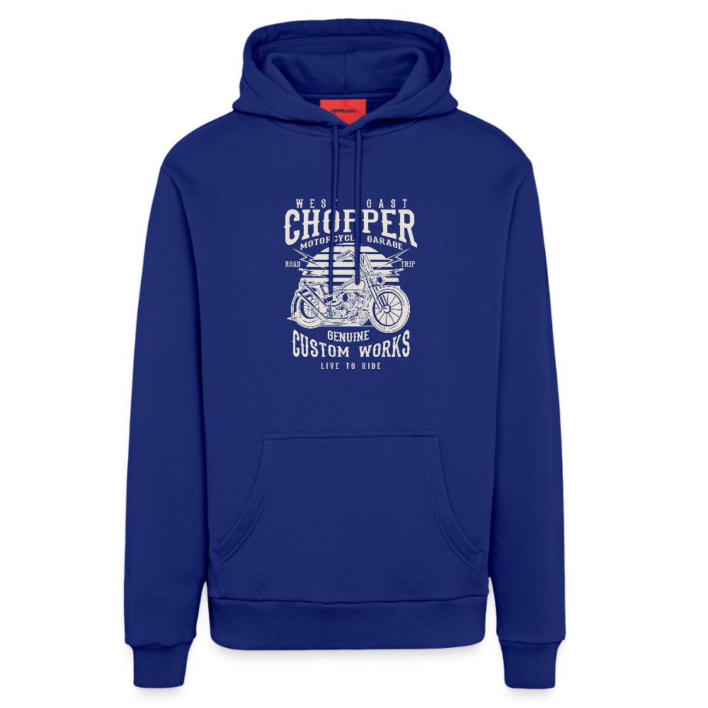 Organic relaxed hoodie made in EU - Iconic Blue