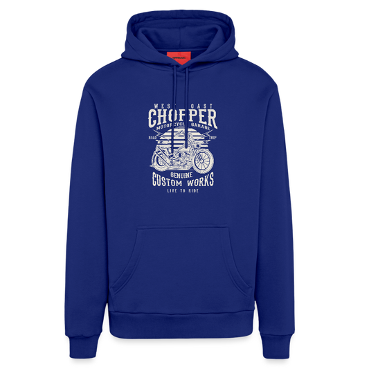 Organic relaxed hoodie made in EU - Iconic Blue