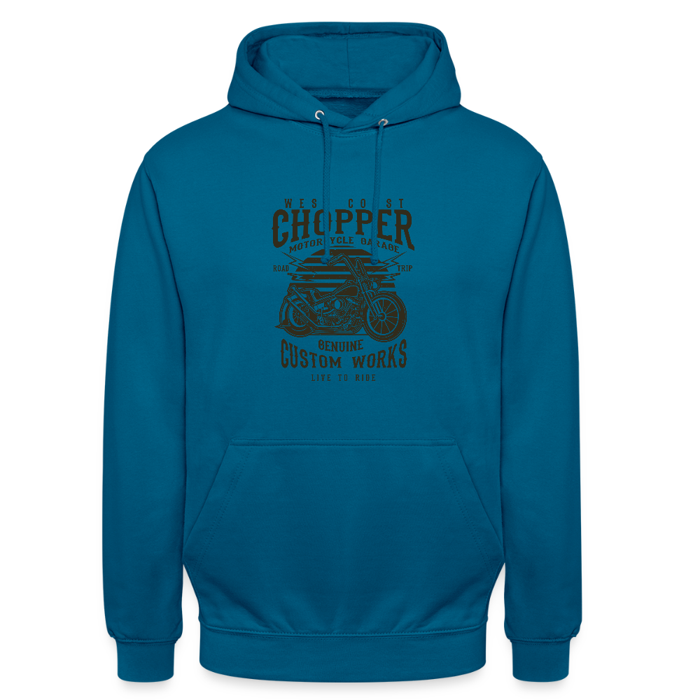 Hoodie unisex - diepzeeblauw 
