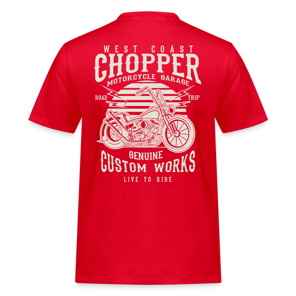 Mannen Workwear T-shirt - rood