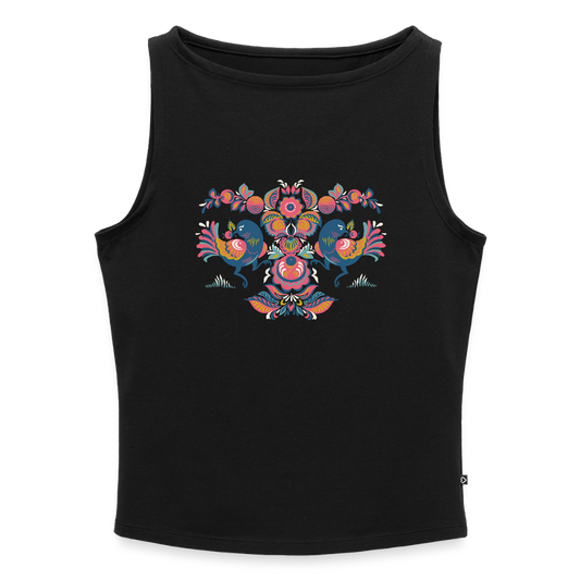 Vrouwen tanktop met U-hals - zwart