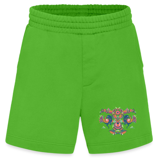 Heavyweight organic shorts made in EU - Apple Neon
