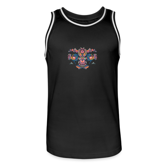 Mannen basketbal shirt - zwart/wit