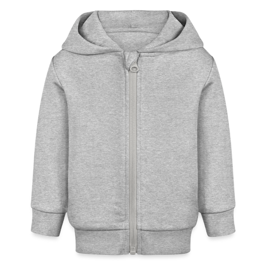 Stanley/Stella Bio zip-hoodie BABY CONNECTOR - grijs gemêleerd