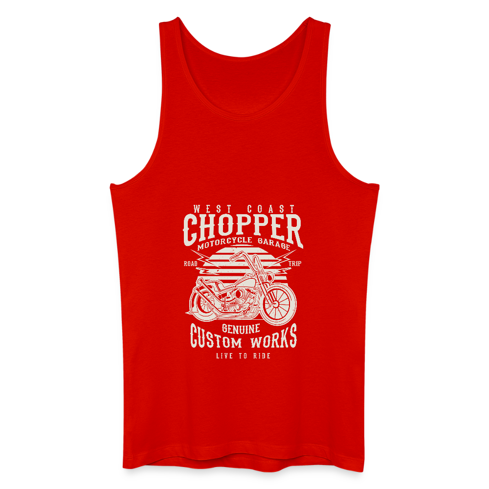 Mannen bio tanktop - rood