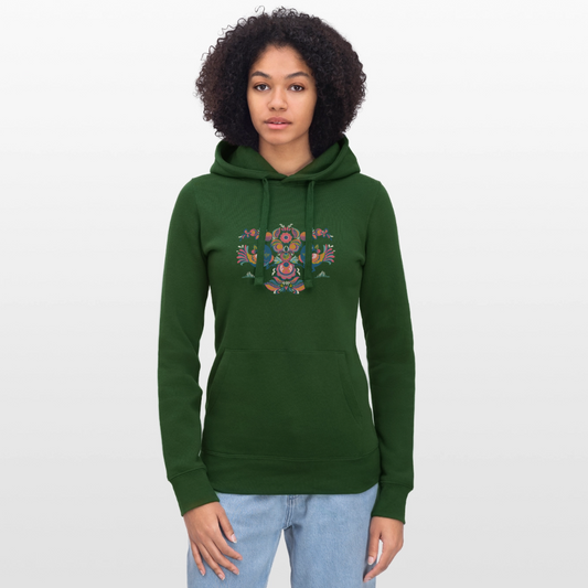 Vrouwenhoodie van Russell - bottlegreen
