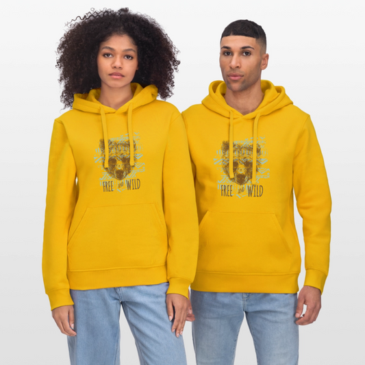 Stanley/Stella Uniseks bio-hoodie DRUMMER - spectraal geel