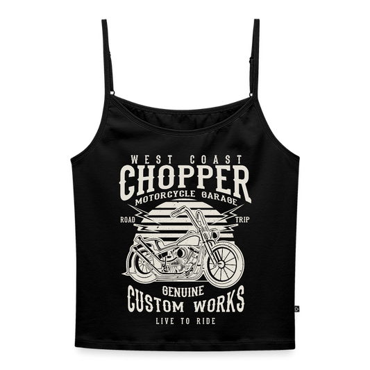 Vrouwen spaghetti-tanktop - zwart