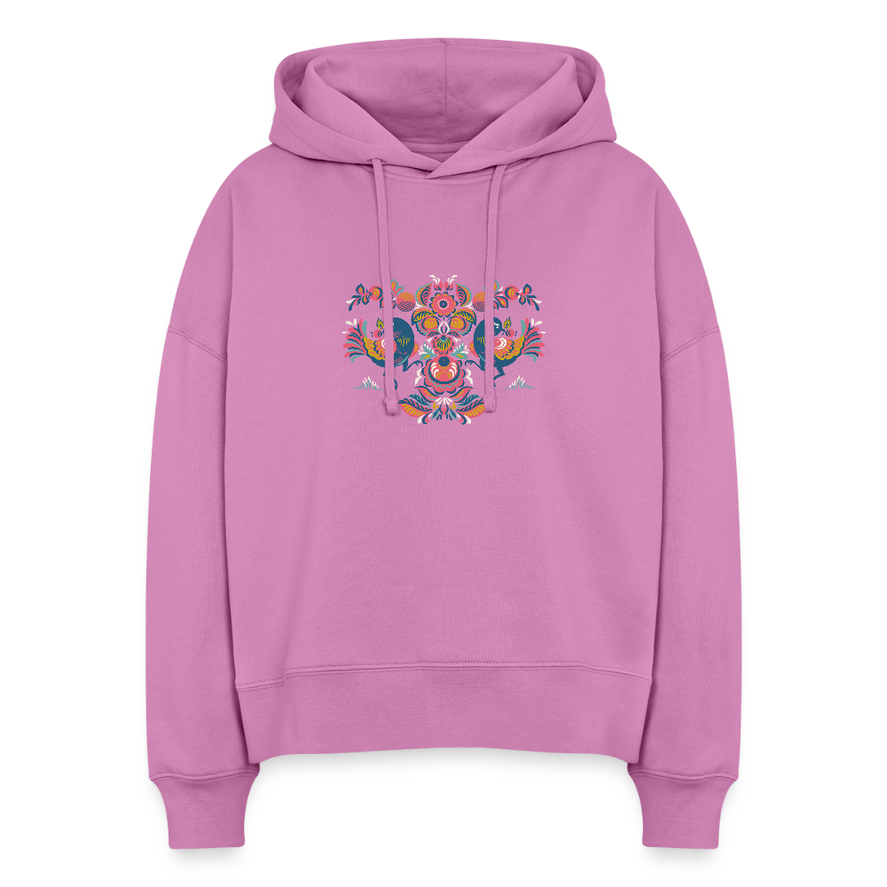 Stanley/Stella Vrouwen boxy bio hoodie Nora - Roze