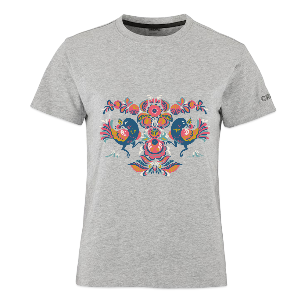 CRAFT Community 2.0 vrouwen T-shirt - grijs gemêleerd