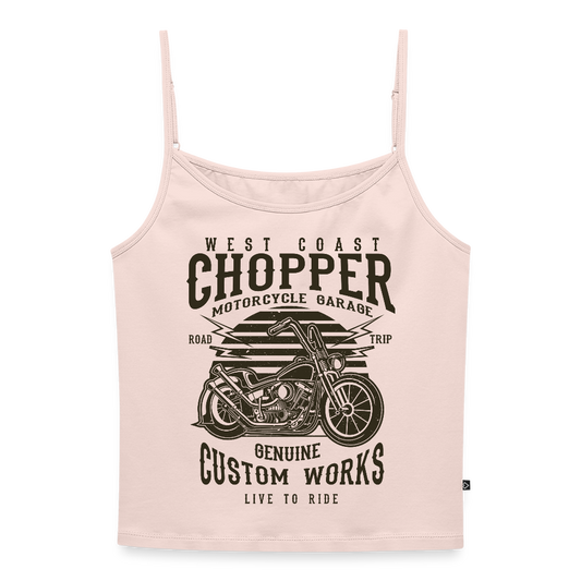 Vrouwen spaghetti-tanktop - poederroze