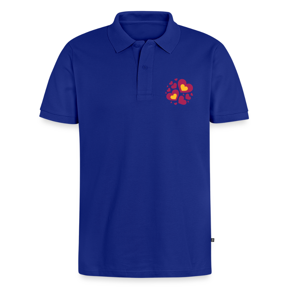 Mannen Premium Bio Poloshirt - koningsblauw