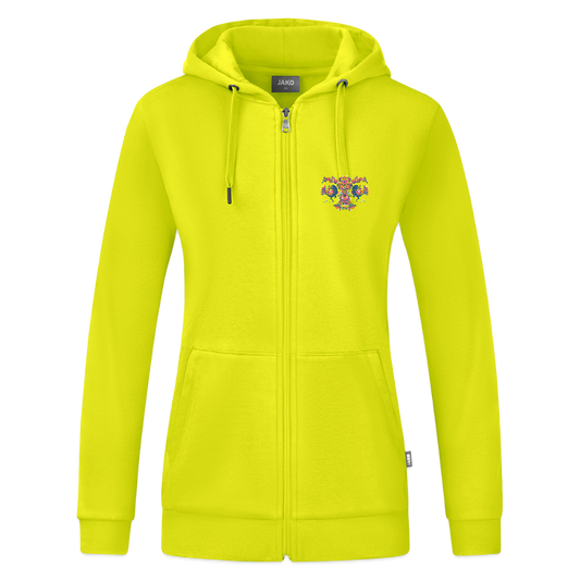 JAKO Vrouwen ziphoodie Organic - limegroen