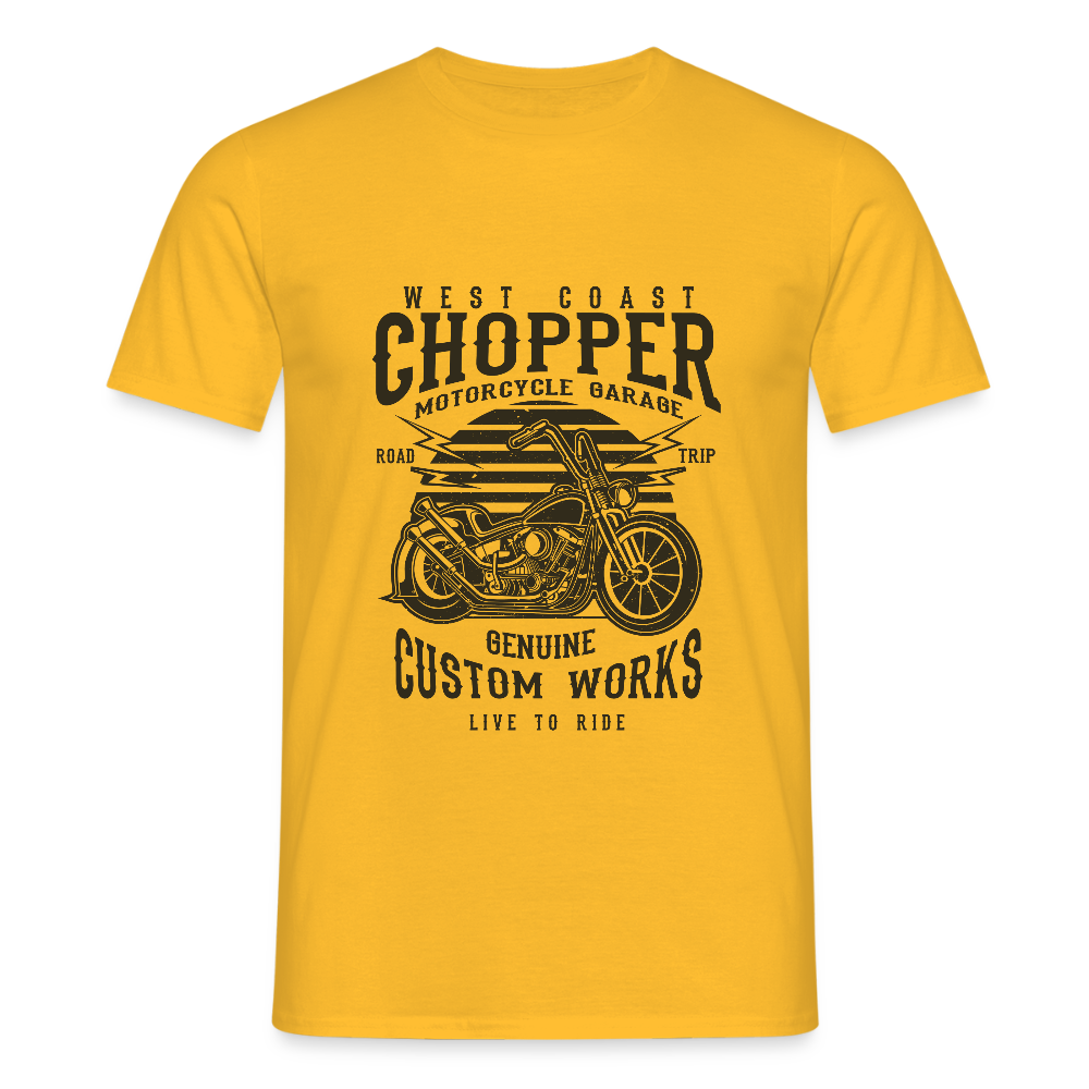 Mannen T-shirt - geel