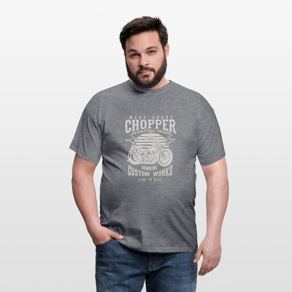 Mannen T-shirt - grafiet gemêleerd