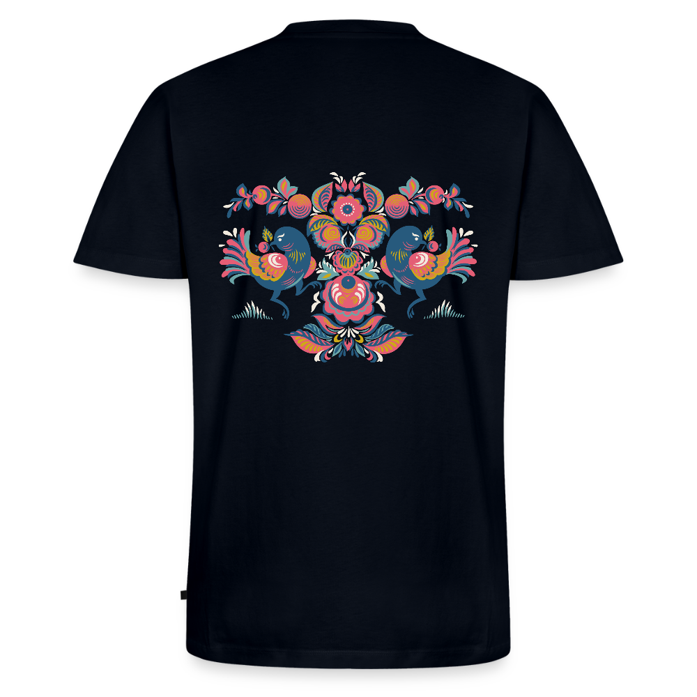 Mannen bio T-shirt met V-hals van Stanley & Stella - navy