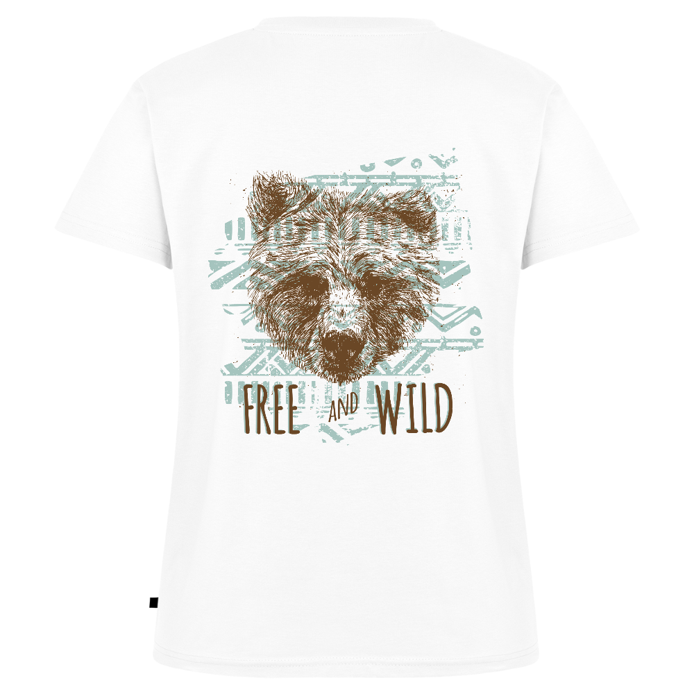 Vrouwen bio T-shirt met V-hals van Stanley & Stella - wit