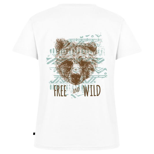 Vrouwen bio T-shirt met V-hals van Stanley & Stella - wit