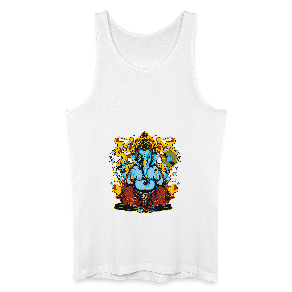 Mannen bio tanktop - wit