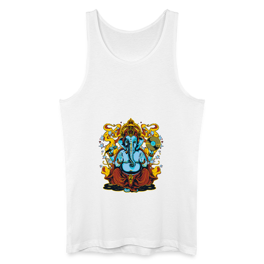 Mannen bio tanktop - wit