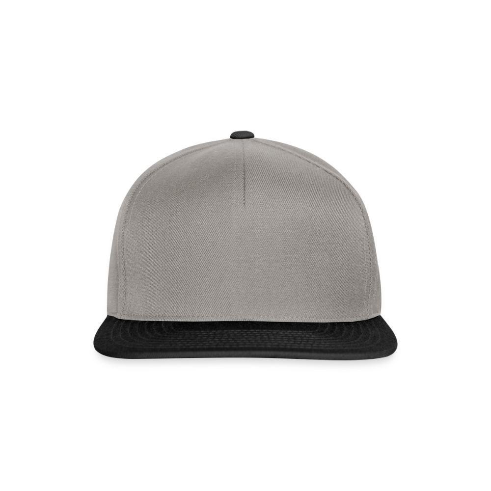 Snapback cap - grafietgrijs/zwart