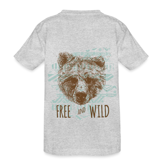 Kinderen Heavy Cotton T-shirt - grijs gemêleerd