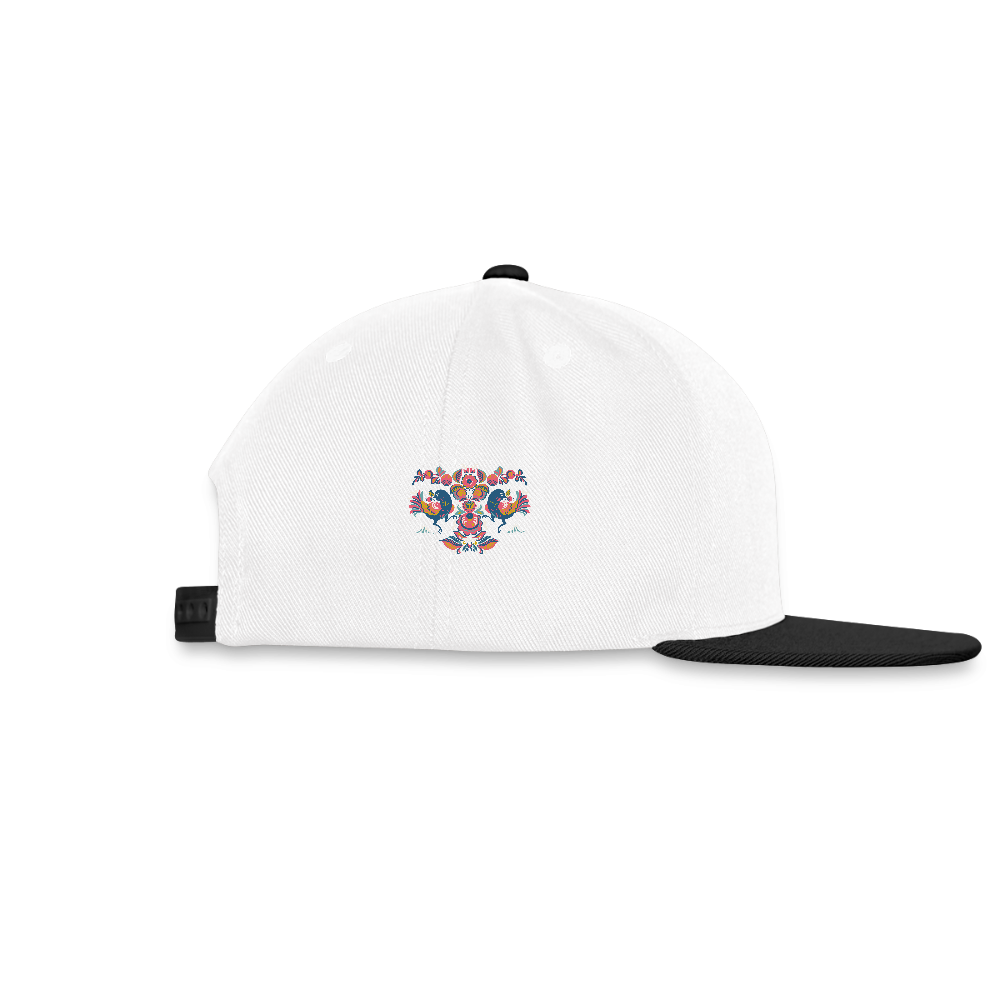 Snapback cap - wit/zwart