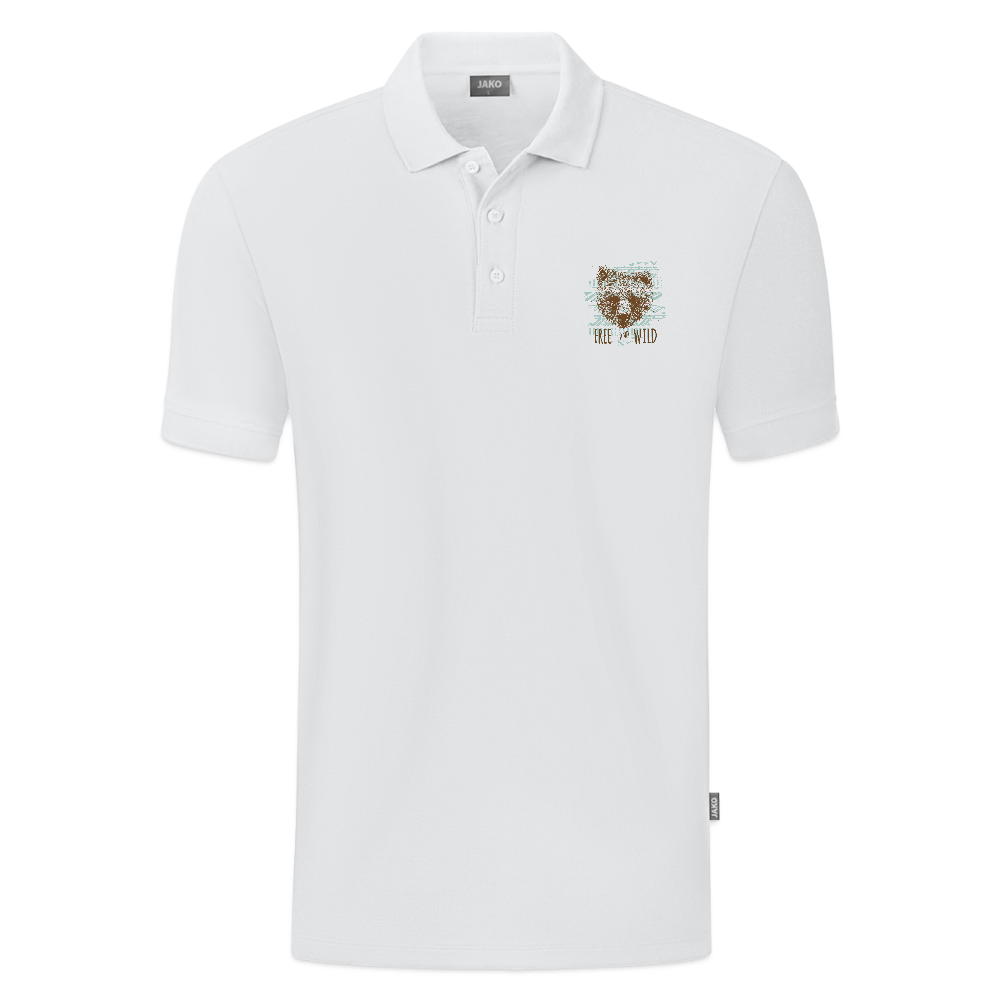 JAKO Mannen Polo Organic - wit