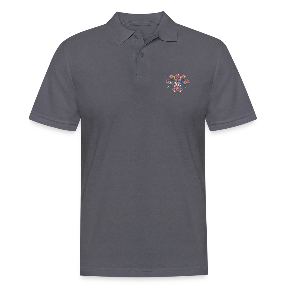 Mannen poloshirt - houtskool