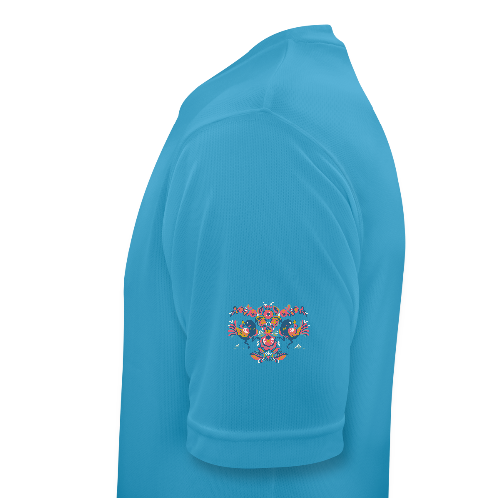 Mannen T-shirt ademend actief - saffierblauw