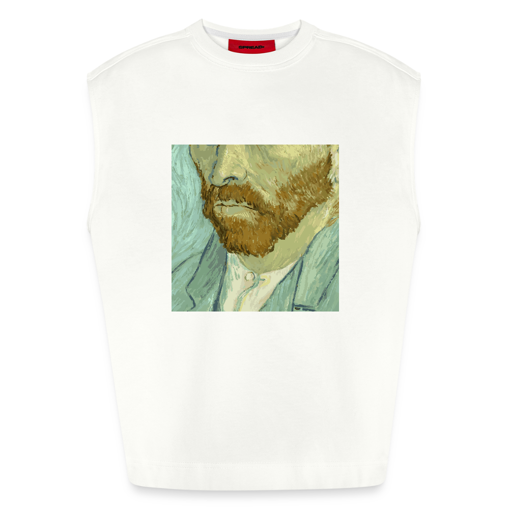 Heavyweight oversized organic tanktop made in EU Unisex - OFF WHITE