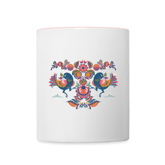 Mok tweekleurig - wit/roze